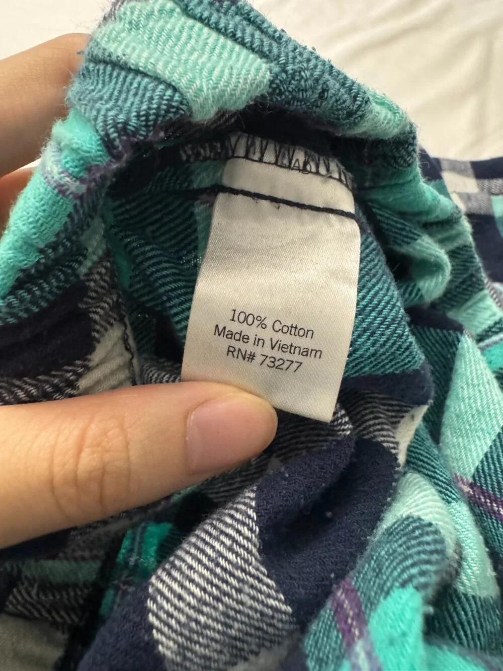 Sonoma Navy Teal Plaid Pajama Pants Women's PXS